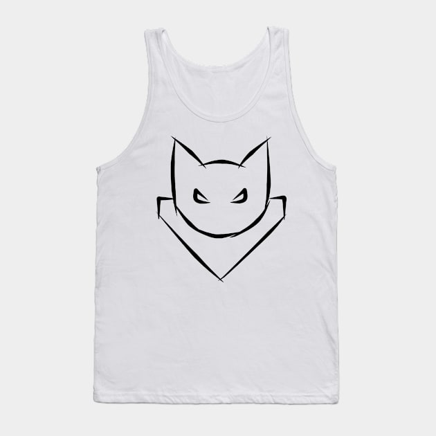 Cat Commander Tag Tank Top by DeLyss-Iouz